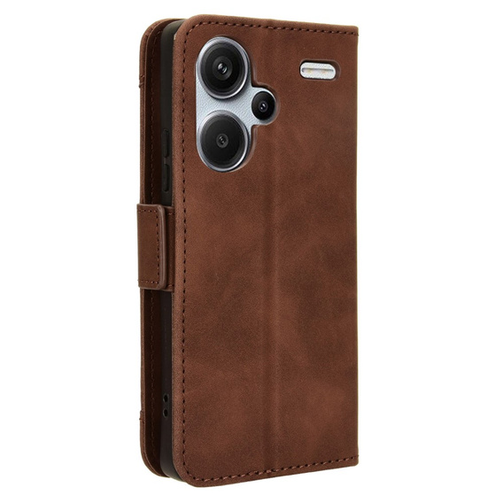 Flip case for Xiaomi Redmi Note 13 Pro+, Card Slot, brown