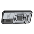 Case for Samsung Galaxy S24, KickStand Camera Lens, grey