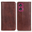 Flip case for Motorola Edge 50 Fusion 5G, Split Leather, brown