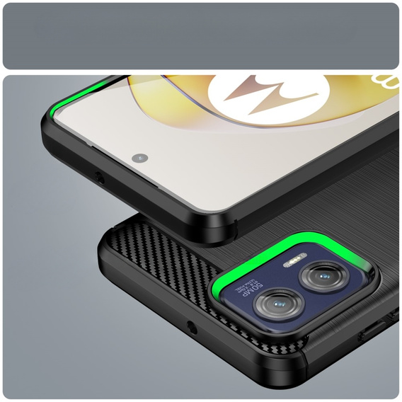 Case for Motorola Moto G73 5G, Carbon, black