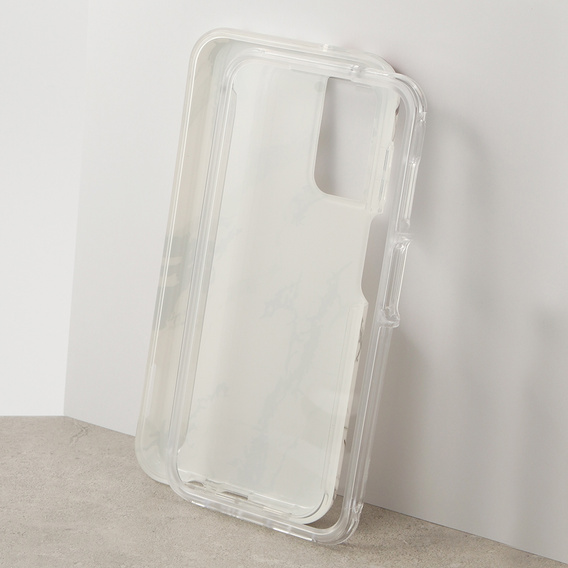 Case for Samsung Galaxy A14 4G/5G, Suritch Full Body Marble, white