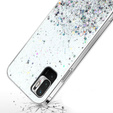 Case for Xiaomi Redmi Note 10 5G / Poco M3 Pro 5G, Glittery, transparent
