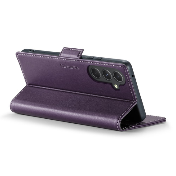 CASEME flip case for Samsung Galaxy A54 5G, Litchi Wallet, purple