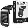 ERBORD Magnetic Car Holder for Phone on Windshield Grille, black carbon