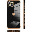 Case for Apple iPhone 13, Electro heart, black