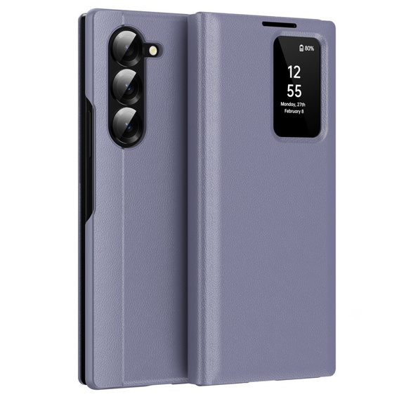 Flip case for Samsung Z Fold5 5G, Smart View Wallet, lavender