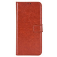 Flip case for Oppo A17, Crazy Horse Wallet, brown