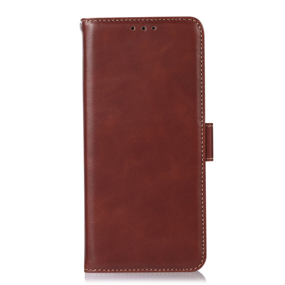Flip case for T Phone 3 5G, Crazy Horse Wallet, brown