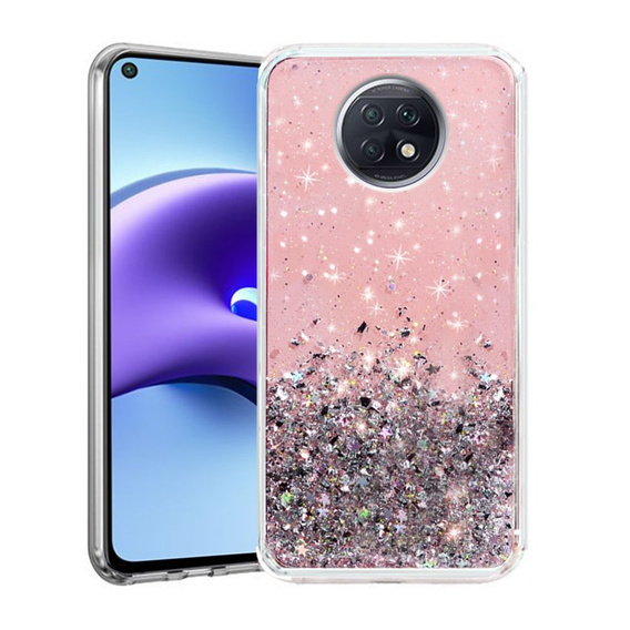Case for Xiaomi Redmi Note 9T 5G, Glittery, pink