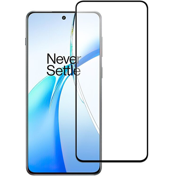 3D Tempered Glass for OnePlus Nord CE4 Lite, black frame