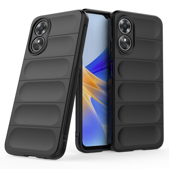 Case for Oppo A17, Gaming Shockproof, black