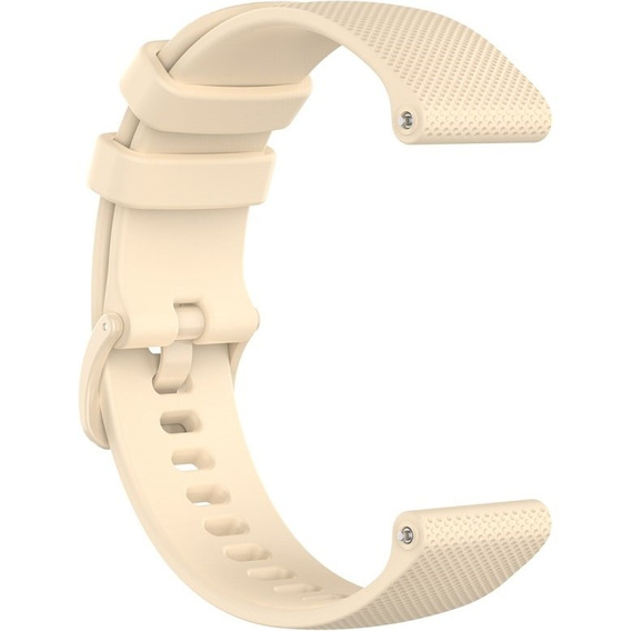 Silicone strap for 18mm do Garmin Vivomove 3S / Vivoactive 4S, Beige