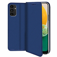 Case for Samsung Galaxy A54 5G, Smart Magnet, dark blue + 9H glass