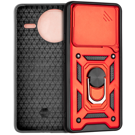 Case for Xiaomi Poco F7 Pro, CamShield Slide, red