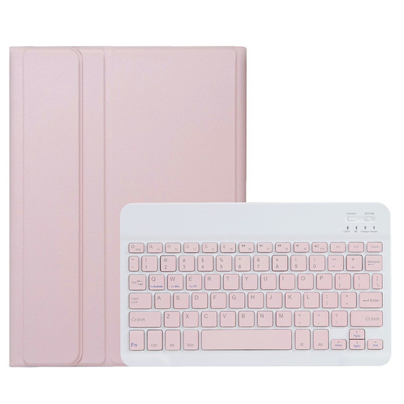 Case + keyboard Lenovo Tab P11 Gen 2, Pen Slot, pink rose gold