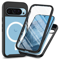 Case for Google Pixel 9 Pro XL, Shockproof, with screen film, for MagSafe, black