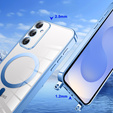 Case for Samsung Galaxy S25+ Plus, Electro MagSafe, blue + Lanyard