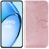Flip case for Oppo A60, Mandala, pink