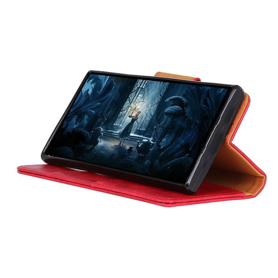 Flip case for Huawei P30 Pro, Split Leather Wallet, red