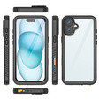 IP68 Waterproof Case for iPhone 16 Plus, black