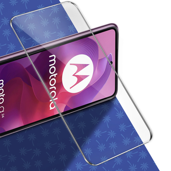 Diamond Palm Tempered Glass for Motorola Moto G04/G24/G34 5G