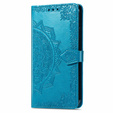 Flip case for Motorola Moto G24 / G24 Power / G04, Mandala, blue