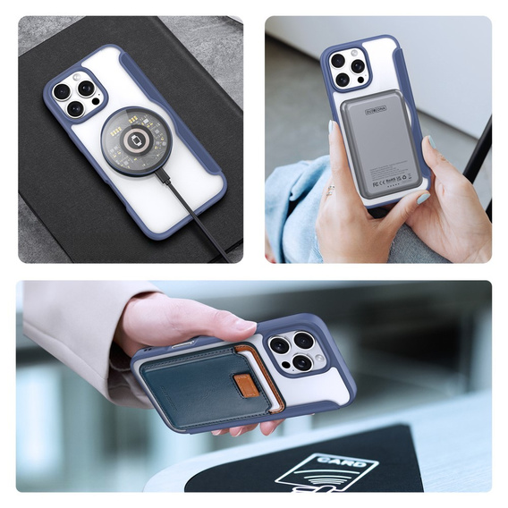 Dux Ducis Case for iPhone 16 Pro Max, Skin X Pro, MagSafe, dark blue