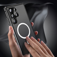 Magnetic Dual Glass MagSafe case for Samsung Galaxy S25 Ultra, black