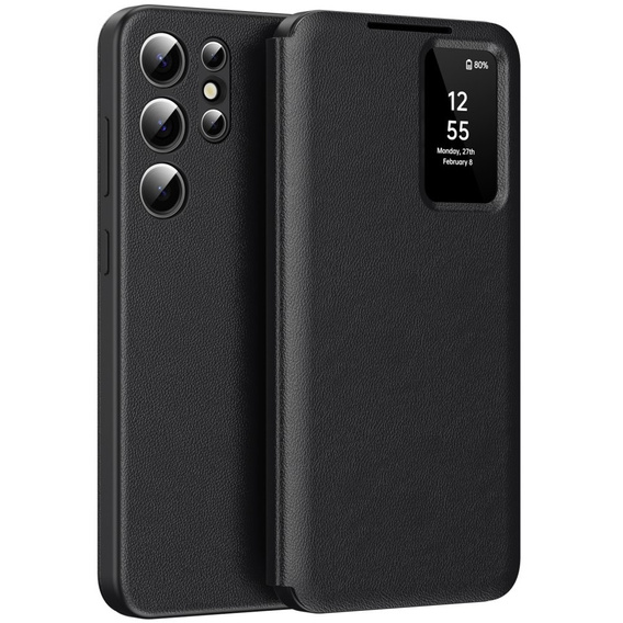 Flip case for Samsung Galaxy S23 Ultra, Smart View Wallet, black