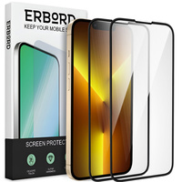 2x Tempered Glass for iPhone 13 Pro Max, ERBORD 3D full display