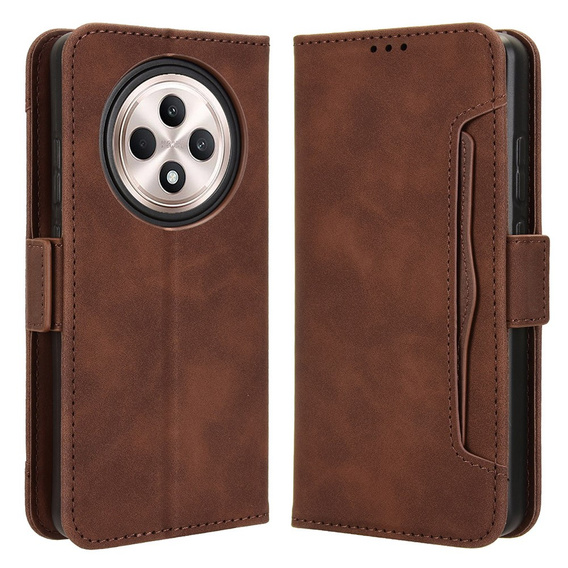 Flip case for Oppo Reno 12FS / 12F, Card Slot, brown