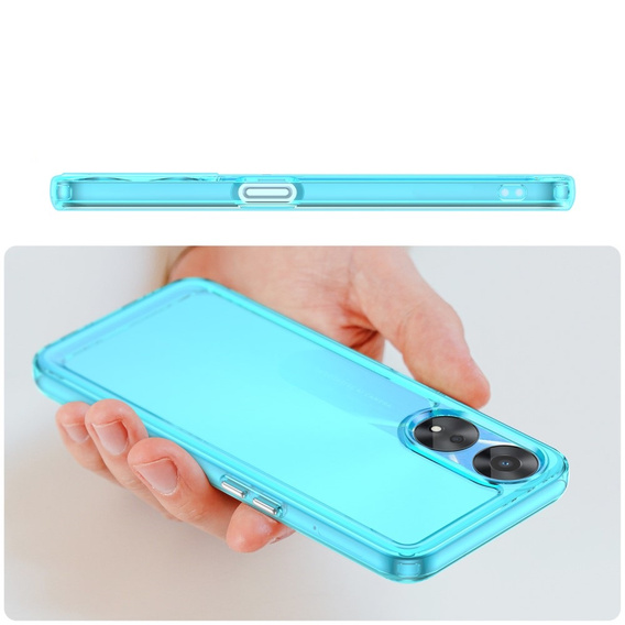 Case for Oppo A78 5G, Fusion Hybrid, blue