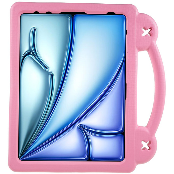 Children's case for Apple iPad Air 11" 6 gen. 2024, Cute Patterns, with stand, pink