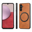 Case for Samsung Galaxy A14 5G, Leather Hybrid MagSafe, brown