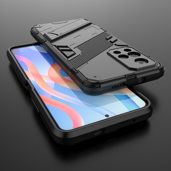 Case for Xiaomi Poco M4 Pro 5G / Note 11S 5G, Military kickstand, blue