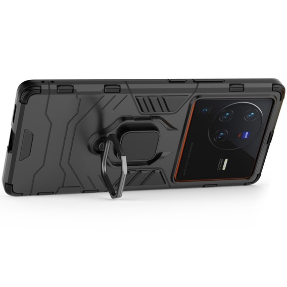 Case for Vivo X80 Pro 5G, Kickstand Ring, black