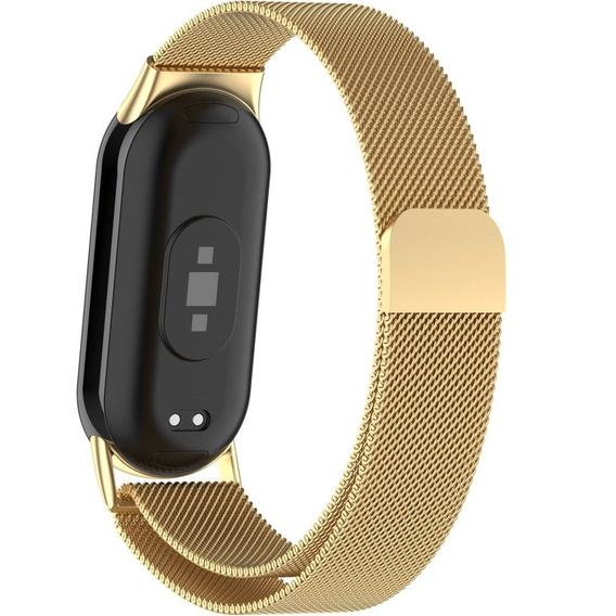 Milanese Bracelet Strap with Case for Xiaomi Smart Band 10 / 9 / 8, gold