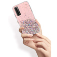 Case for Huawei P Smart 2021/Y7A, Glittery, pink