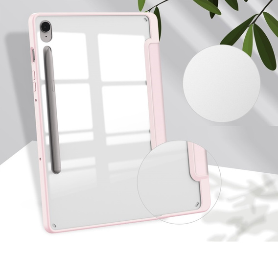 Case for Samsung Galaxy Tab S10 Lite / S10 FE / S9 FE, Smartcase Hybrid, with stylus space, pink