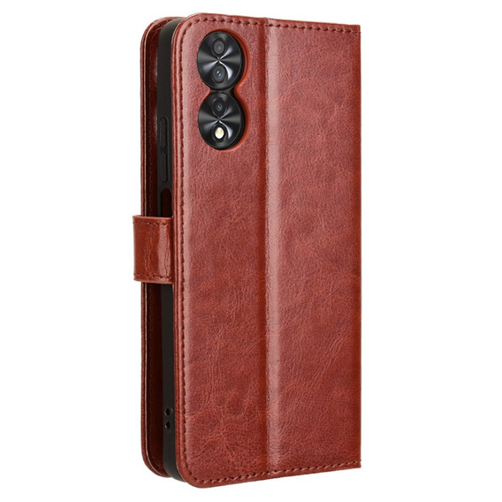 Flip case for TCL 40 NxtPaper, Crazy Horse Wallet, brown