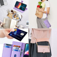 Flip case for Infinix Note 40 Pro, Wallet Zipper Pocket, purple