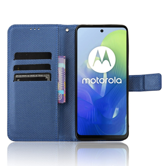 Flip case for Motorola Moto G24 / G24 Power / G04, Wallet Smart Magnet, blue