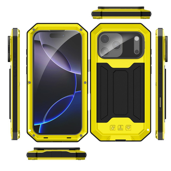 R-JUST armoured case with screen protector and stand for iPhone 17 Pro