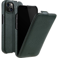 MELKCO flip case for iPhone 13, leather, flip, dark green