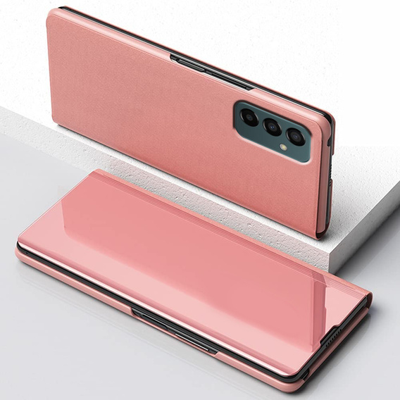 Case for Samsung Galaxy M23 5G / M13, Clear View, pink rose gold