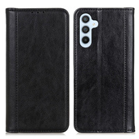 Flip case for Samsung Galaxy S25 FE, Split Leather, black