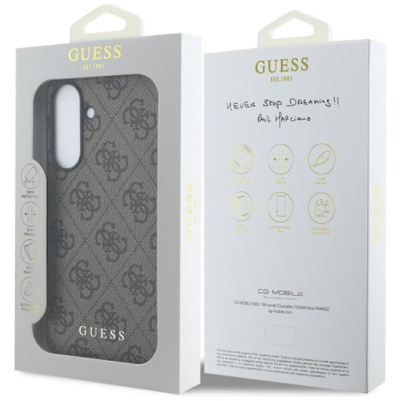 Guess 4G Metal Gold Logo case for Samsung Galaxy A56