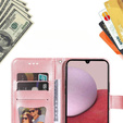 Flip case for Samsung Galaxy A14 4G/5G, Mandala Flower, pink rose gold