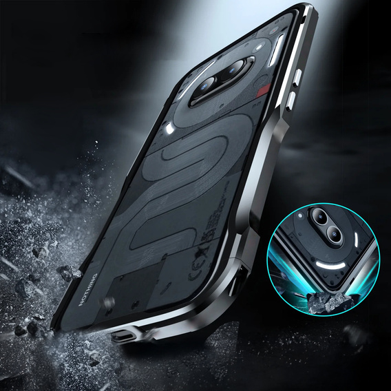 Case LUPHIE for Nothing Phone 2a / 2a Plus, Armor Bumper, black