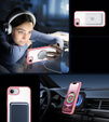 Magnetic Case for iPhone 16E, MagSafe, pink + 9H tempered glass